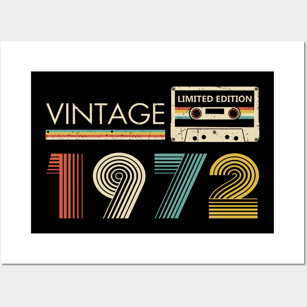 Vintage 1972 Limited Edition Cassette Wall Art by louismcfarland